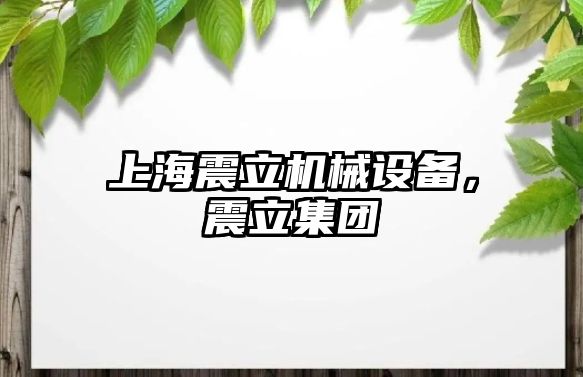 上海震立機械設備，震立集團