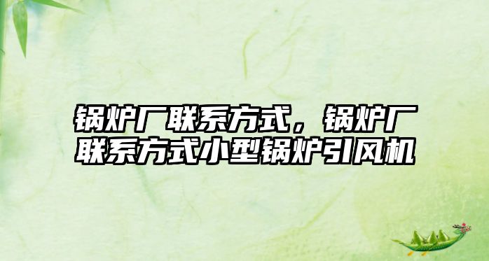 鍋爐廠聯(lián)系方式，鍋爐廠聯(lián)系方式小型鍋爐引風(fēng)機