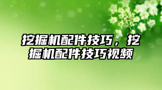 挖掘機配件技巧，挖掘機配件技巧視頻