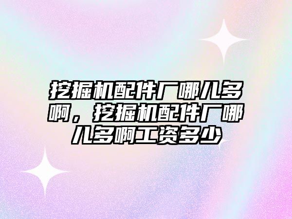 挖掘機配件廠哪兒多啊，挖掘機配件廠哪兒多啊工資多少