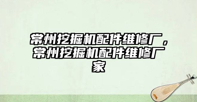 常州挖掘機配件維修廠，常州挖掘機配件維修廠家