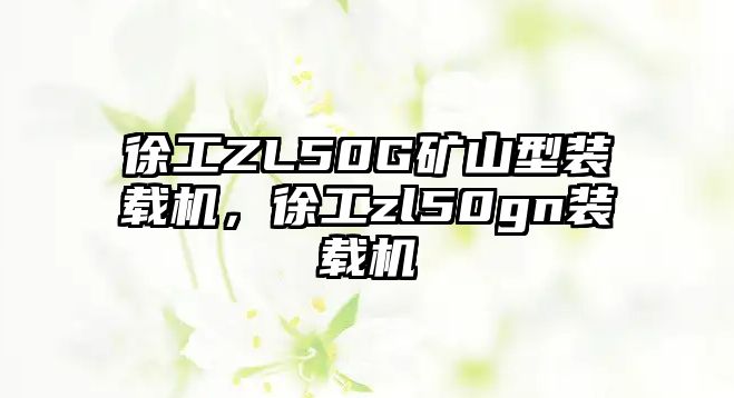 徐工ZL50G礦山型裝載機，徐工zl50gn裝載機