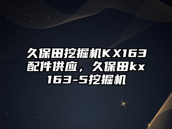 久保田挖掘機KX163配件供應，久保田kx163-5挖掘機