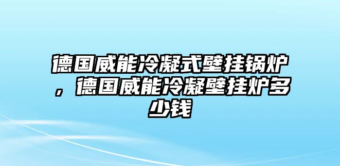 德國威能冷凝式壁掛鍋爐，德國威能冷凝壁掛爐多少錢