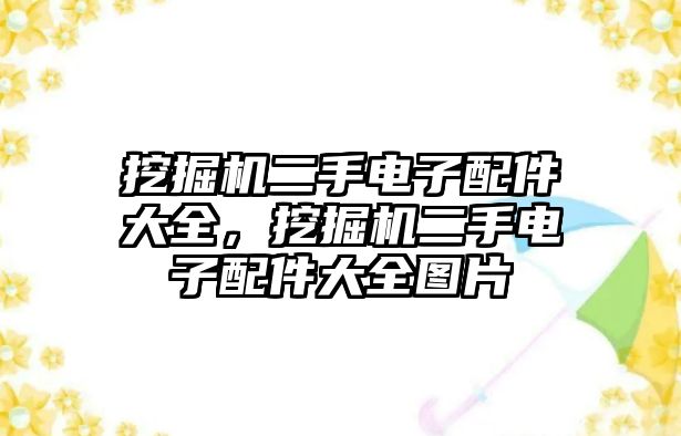 挖掘機二手電子配件大全，挖掘機二手電子配件大全圖片