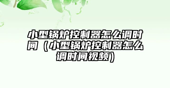 小型鍋爐控制器怎么調(diào)時間（小型鍋爐控制器怎么調(diào)時間視頻）