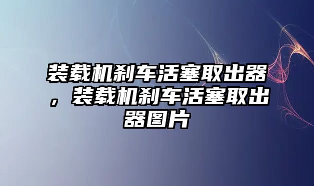 裝載機(jī)剎車活塞取出器，裝載機(jī)剎車活塞取出器圖片