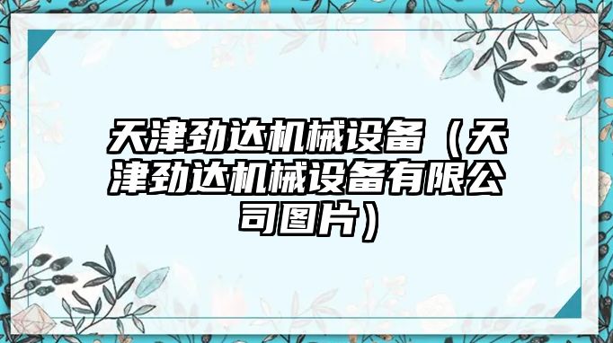 天津勁達機械設(shè)備（天津勁達機械設(shè)備有限公司圖片）