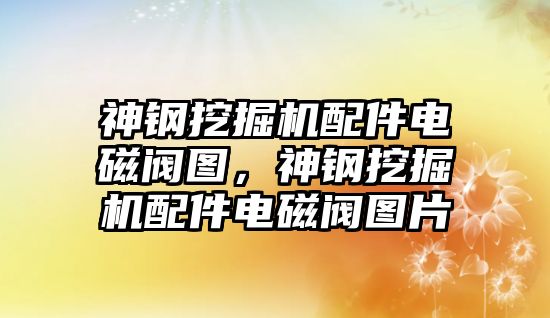 神鋼挖掘機(jī)配件電磁閥圖，神鋼挖掘機(jī)配件電磁閥圖片