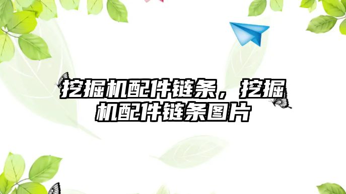 挖掘機配件鏈條，挖掘機配件鏈條圖片