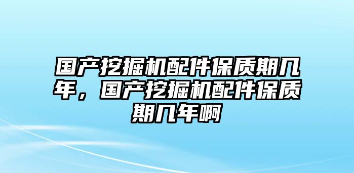 國產(chǎn)挖掘機配件保質(zhì)期幾年，國產(chǎn)挖掘機配件保質(zhì)期幾年啊