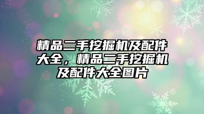 精品二手挖掘機(jī)及配件大全，精品二手挖掘機(jī)及配件大全圖片