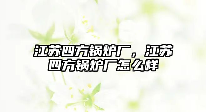 江蘇四方鍋爐廠，江蘇四方鍋爐廠怎么樣