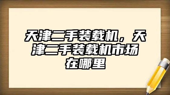 天津二手裝載機(jī)，天津二手裝載機(jī)市場在哪里