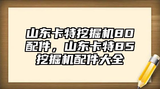 山東卡特挖掘機(jī)80配件，山東卡特85挖掘機(jī)配件大全