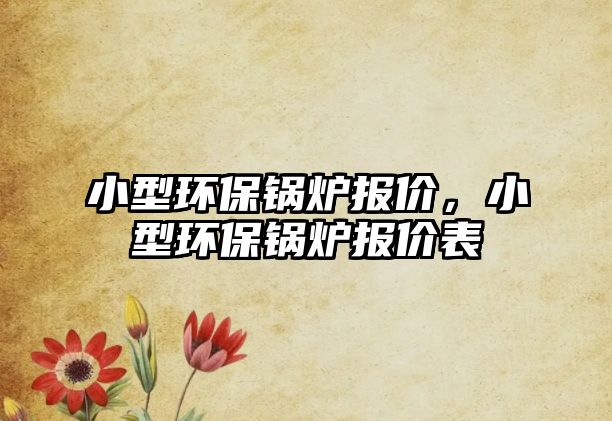 小型環(huán)保鍋爐報價，小型環(huán)保鍋爐報價表