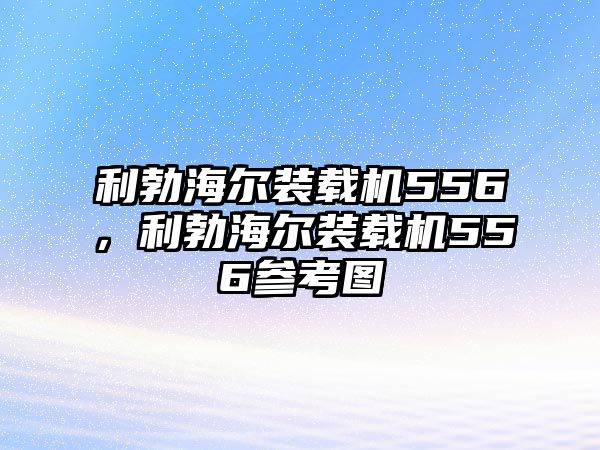 利勃海爾裝載機(jī)556，利勃海爾裝載機(jī)556參考圖