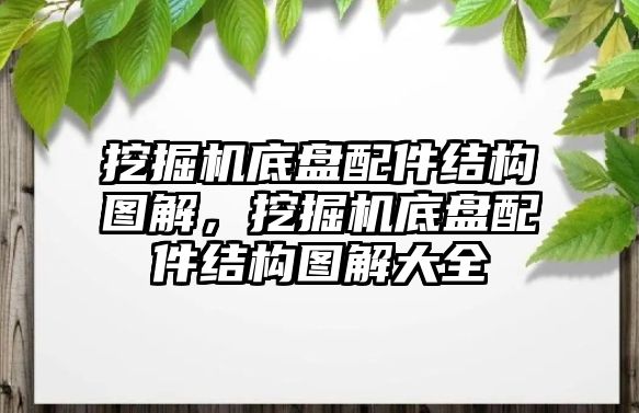 挖掘機底盤配件結構圖解，挖掘機底盤配件結構圖解大全