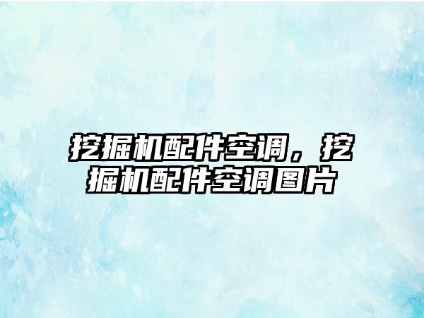 挖掘機(jī)配件空調(diào)，挖掘機(jī)配件空調(diào)圖片