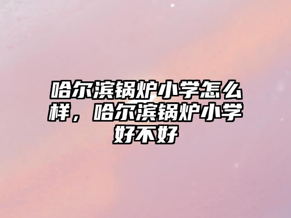 哈爾濱鍋爐小學(xué)怎么樣，哈爾濱鍋爐小學(xué)好不好