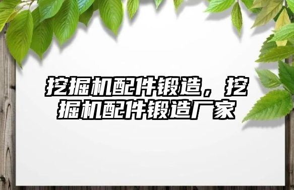 挖掘機配件鍛造，挖掘機配件鍛造廠家