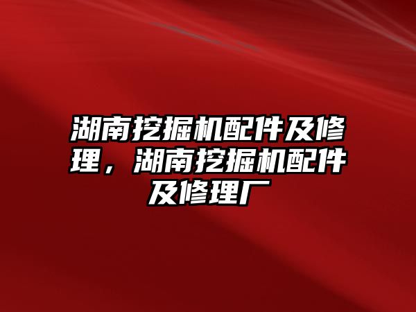 湖南挖掘機(jī)配件及修理，湖南挖掘機(jī)配件及修理廠