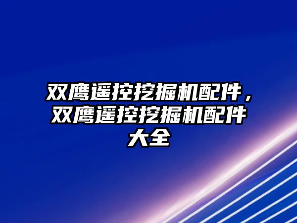 雙鷹遙控挖掘機(jī)配件，雙鷹遙控挖掘機(jī)配件大全