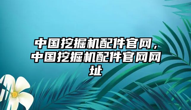 中國挖掘機配件官網(wǎng)，中國挖掘機配件官網(wǎng)網(wǎng)址