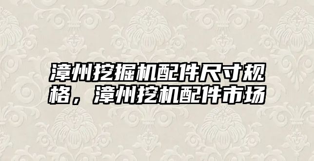 漳州挖掘機配件尺寸規(guī)格，漳州挖機配件市場