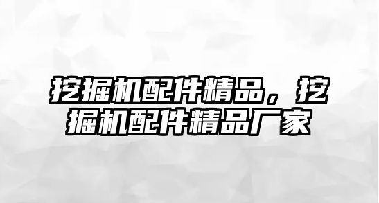 挖掘機配件精品，挖掘機配件精品廠家