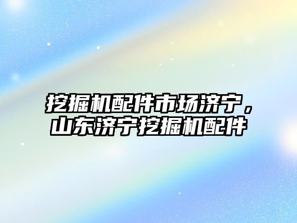 挖掘機(jī)配件市場濟(jì)寧，山東濟(jì)寧挖掘機(jī)配件