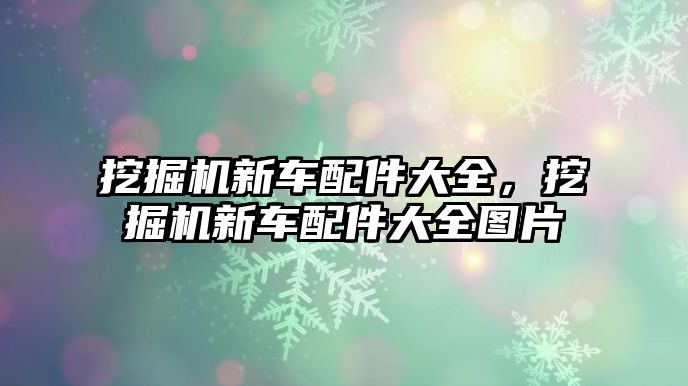 挖掘機(jī)新車配件大全，挖掘機(jī)新車配件大全圖片