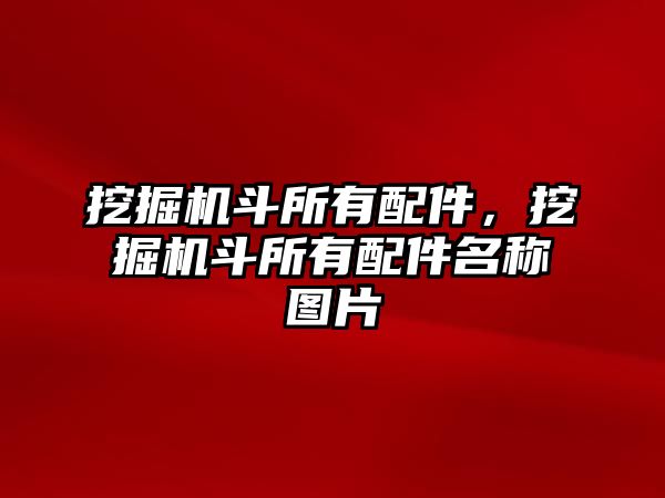 挖掘機斗所有配件，挖掘機斗所有配件名稱圖片