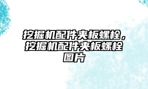 挖掘機配件夾板螺栓，挖掘機配件夾板螺栓圖片