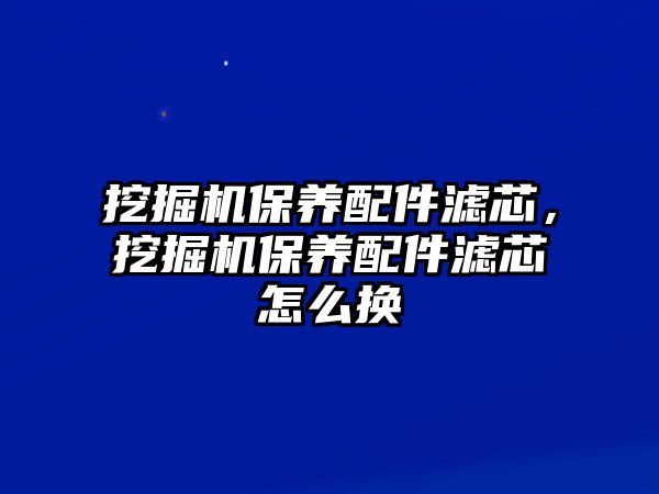 挖掘機(jī)保養(yǎng)配件濾芯，挖掘機(jī)保養(yǎng)配件濾芯怎么換