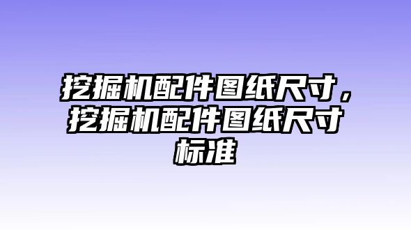 挖掘機(jī)配件圖紙尺寸，挖掘機(jī)配件圖紙尺寸標(biāo)準(zhǔn)