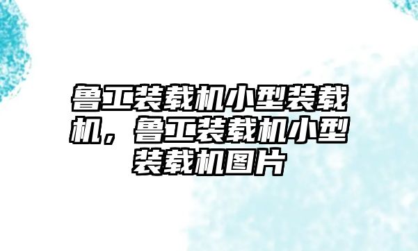 魯工裝載機(jī)小型裝載機(jī)，魯工裝載機(jī)小型裝載機(jī)圖片