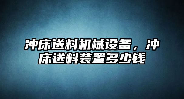 沖床送料機(jī)械設(shè)備，沖床送料裝置多少錢