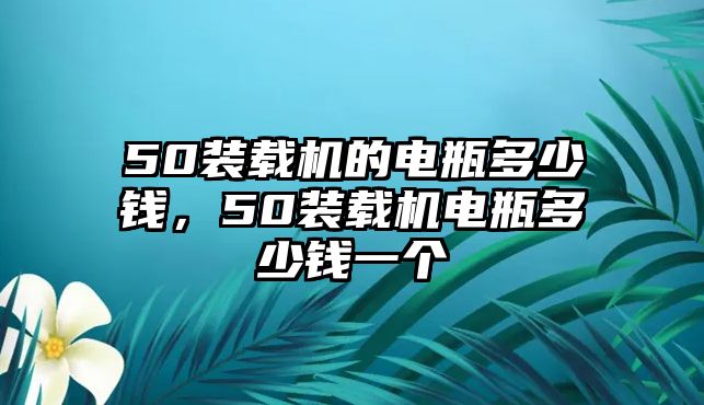 50裝載機的電瓶多少錢，50裝載機電瓶多少錢一個