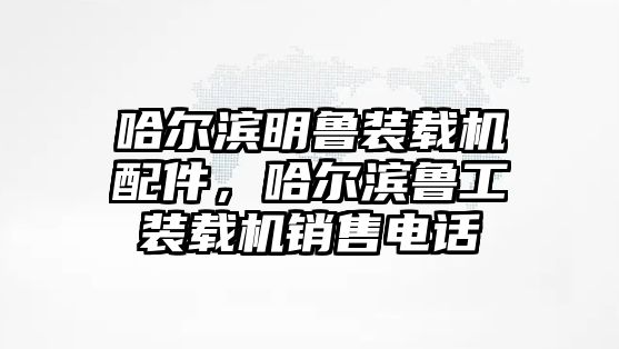 哈爾濱明魯裝載機(jī)配件，哈爾濱魯工裝載機(jī)銷售電話