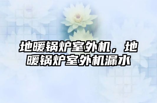 地暖鍋爐室外機，地暖鍋爐室外機漏水