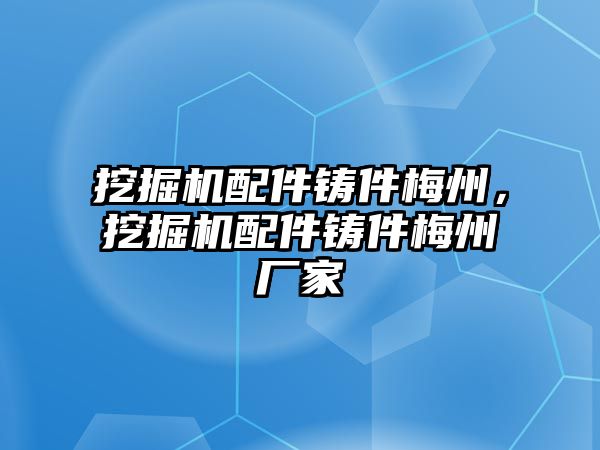 挖掘機(jī)配件鑄件梅州，挖掘機(jī)配件鑄件梅州廠家