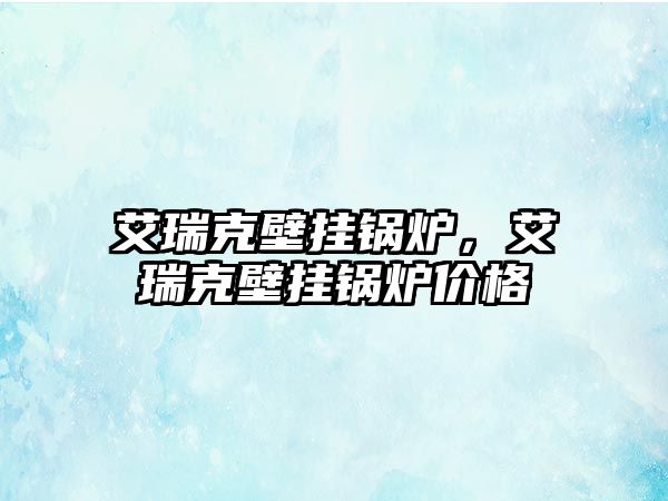 艾瑞克壁掛鍋爐，艾瑞克壁掛鍋爐價格