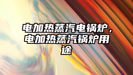 電加熱蒸汽電鍋爐，電加熱蒸汽鍋爐用途