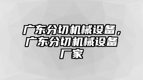 廣東分切機(jī)械設(shè)備，廣東分切機(jī)械設(shè)備廠家