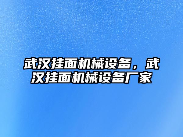 武漢掛面機(jī)械設(shè)備，武漢掛面機(jī)械設(shè)備廠家