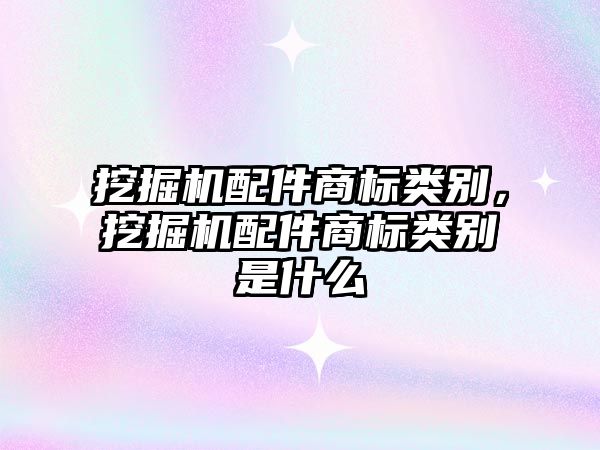 挖掘機配件商標(biāo)類別，挖掘機配件商標(biāo)類別是什么