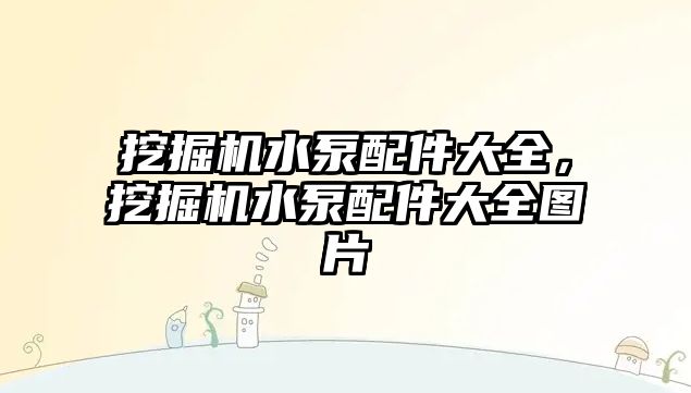 挖掘機水泵配件大全，挖掘機水泵配件大全圖片