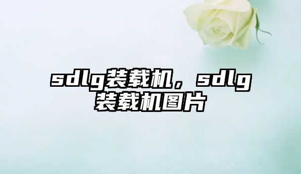 sdlg裝載機(jī)，sdlg裝載機(jī)圖片