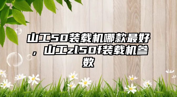 山工50裝載機哪款最好，山工zl50f裝載機參數(shù)